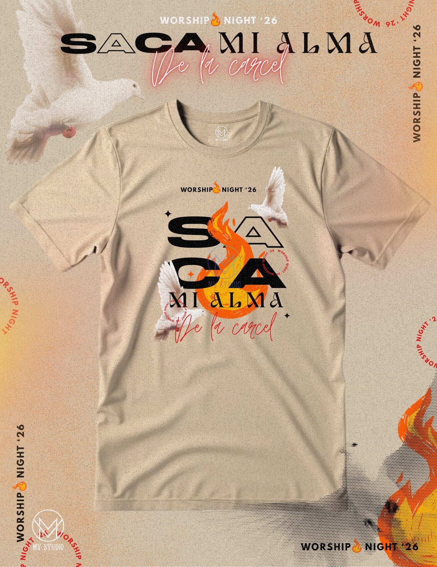 Saca Mi Alma de la Cárcel T-Shirt (Worship Night 2026)