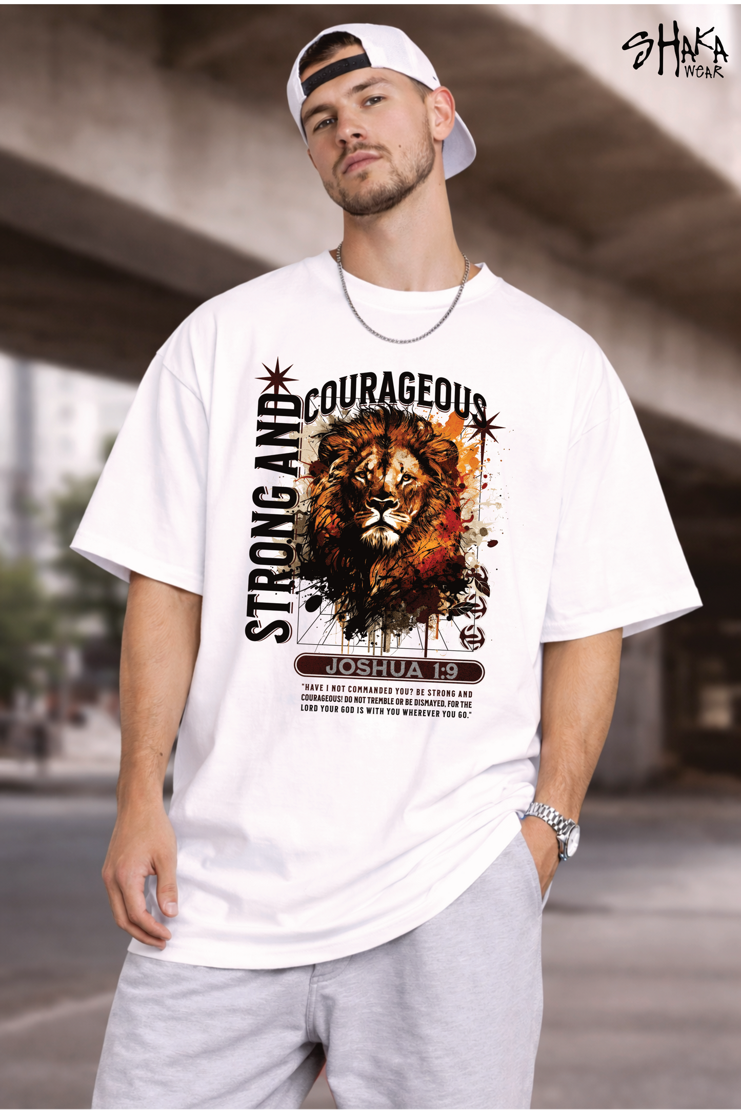 Strong and Courageous ShakaWear T Shirt
